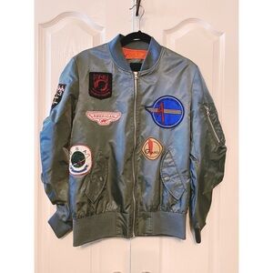 American Stitch Bomber Jacket woman’s gray size M